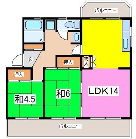 白山荘の物件間取画像